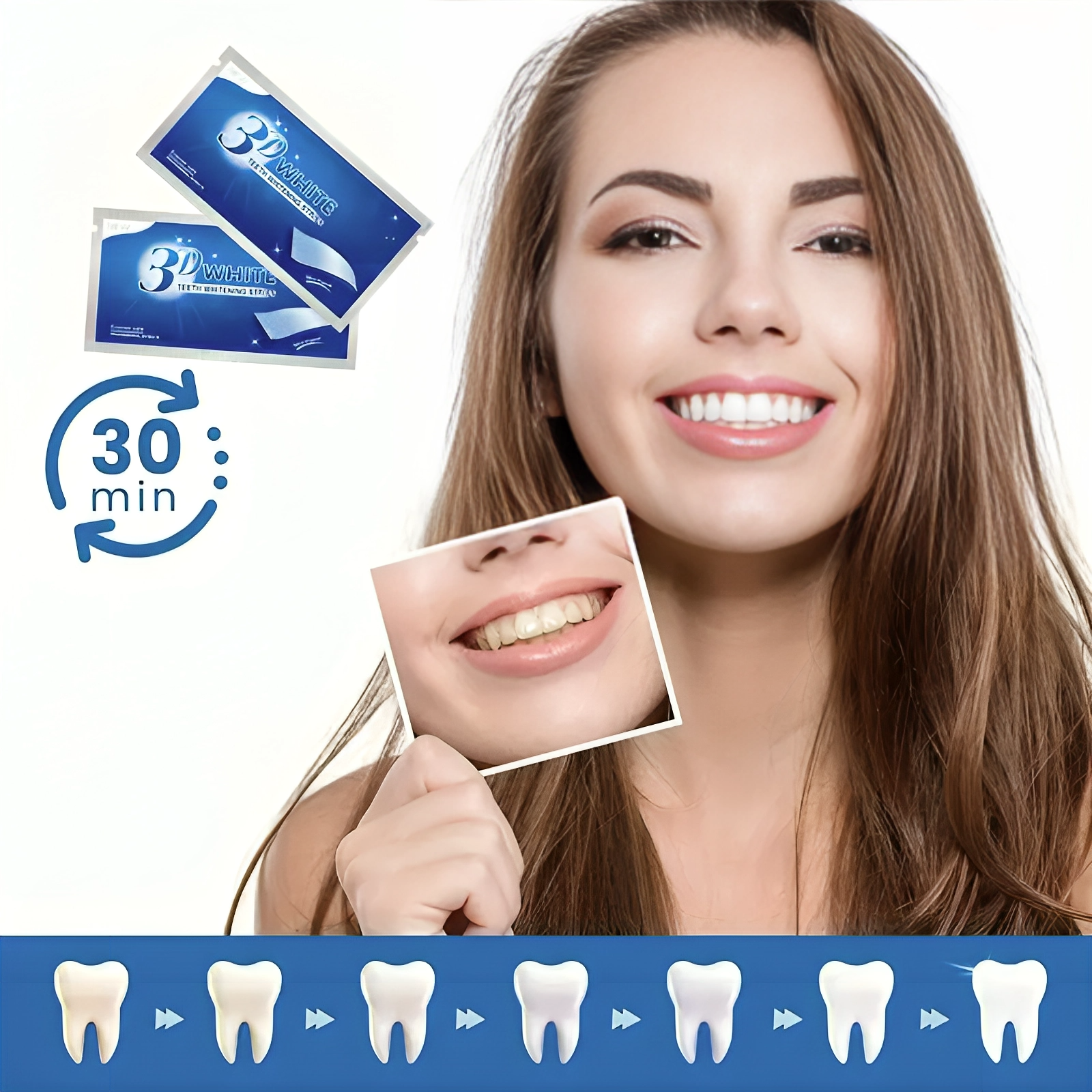 7pcs Teeth Strips Non-Sensitive Teeth Cleaning Kit